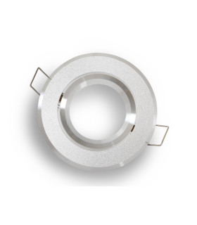 LED line® MR16 round adjustable downlights - sandblasted silver