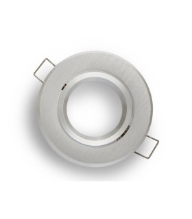 LED line® MR16 round adjustable downlights - sandblasted silver