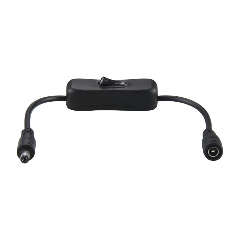 2.1mm x 5.5mm inline power switch black - 2.1mm x 5.5mm inline power switch black -