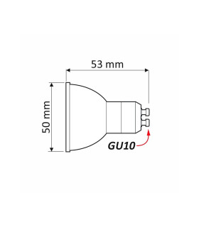 Design Light GU10 LED light bulb SMD 5W