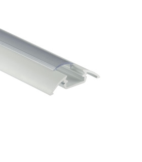 ALU-LED 1m surface aluminium LED profile P4 - white transparent