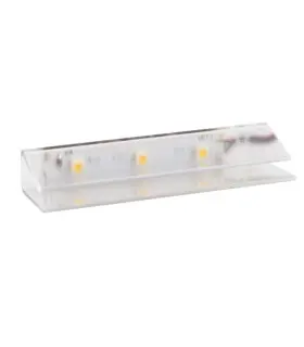 Design Light PVC single colour LED clips for glass shelving