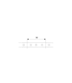 Diagram showing the dimensions and structure of the MAX-LED NANO Premium Strip 2835 SMD 300 LED 10W IP65.