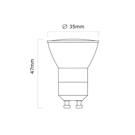 GU11 Ceramic Spotlight LED Bulb 3W from LED Line | Future House Store