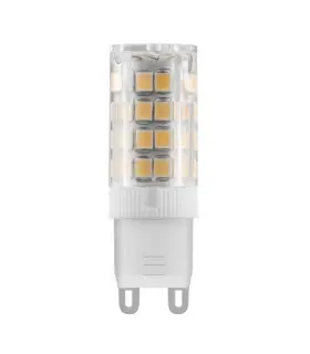 Close-up view of the Max-LED G9 LED light bulb SMD 3.5W, showcasing the LED chip layout inside the transparent casing.