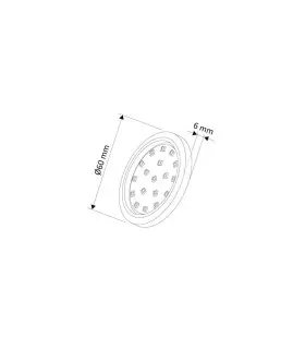 Design Light under cabinet ORBIT LED light 1.5W size