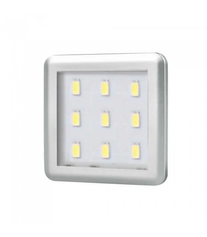 Design Light under cabinet SQUARE LED light 2.5W - aluminium