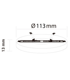 LED line ® EasyFix round panel downlights - 