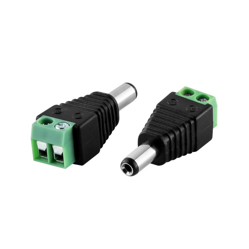 2.1mm x 5.5mm male DC power connector - 2.1mm x 5.5mm male DC power connector -