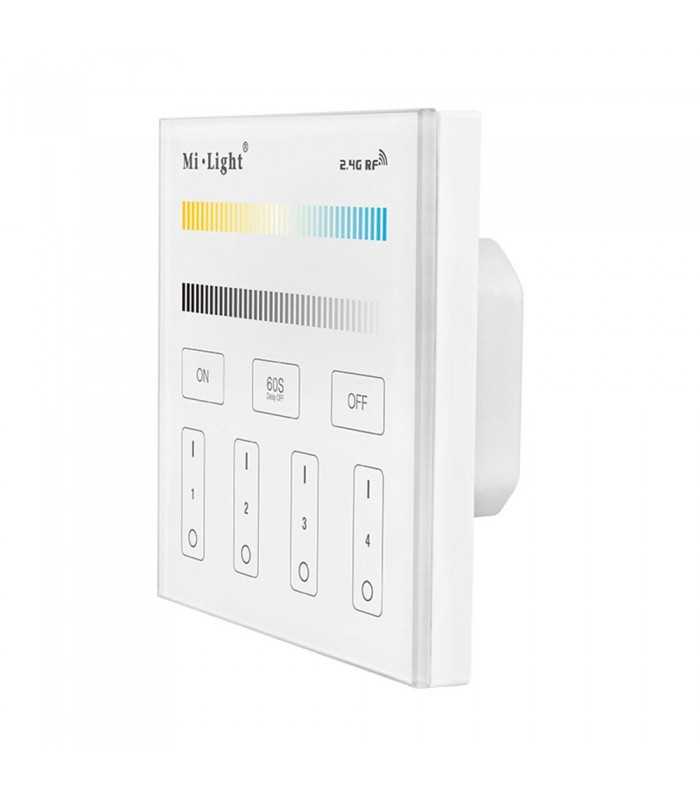 Mi-Light 4-zone CCT adjust smart panel remote controller T2