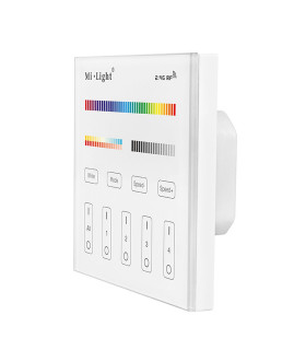 Mi-Light 4-zone RGB+CCT smart panel remote controller T4