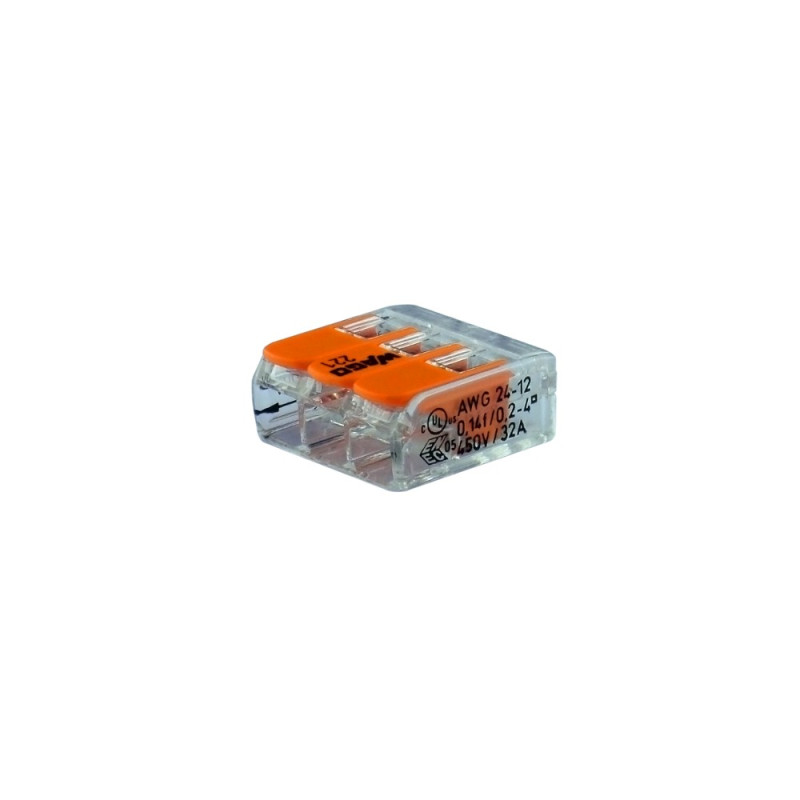 WAGO 221-413 3-way lever connector 32A WAGO 221-413 3-way lever connector 32A
