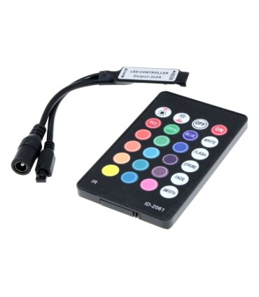 IR RGB mini controller 24 buttons 72W ID-2061