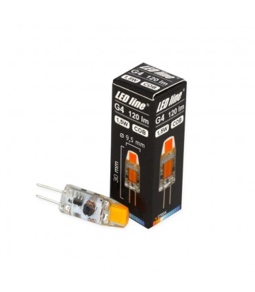 LED line® G4 light bulb 1,5W COB 10~18V AC/DC 120lm - warm white