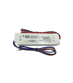 Mean Well LPV-35-12 LED power supply 12V 36W IP67