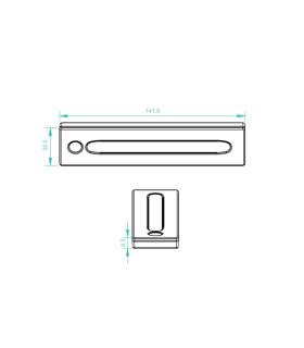 Sunricher easy-RF 1-zone touch LED dimmer remote control SR-2828 - size