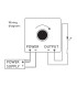 Single colour LED manual dimmer 8A - wiring diagram