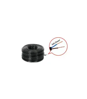 100m 2-core 0.75mm² black cable roll