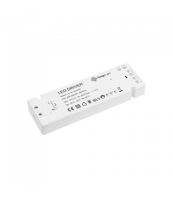 Design Light LD power supply 12V 60W with MINI connector sockets