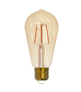 POLUX E27 smart decorative filament Wi-Fi LED bulb ST64 - 