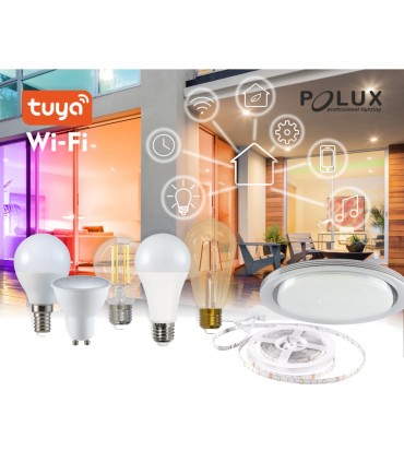 POLUX E27 smart decorative filament Wi-Fi LED bulb ST64 - 