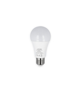 Front view of the LEDOM E27 Smart LED Bulb A60 10W with its standard E27 base for easy installation.