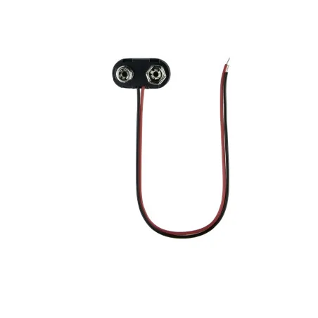 9V black battery snap connector | Future House Store