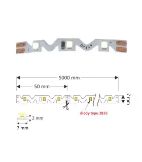 Premium bendable 300 LED strip SMD 2835 30W IP20 - 