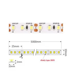 Premium LED strip 600 SMD 2835 60W IP20 - 