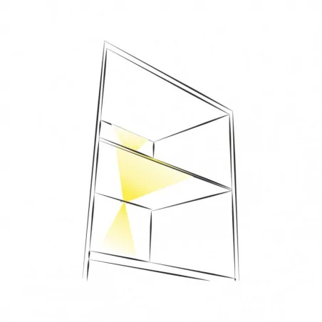 3D LED clip for glass shelving panels | Future House Store
