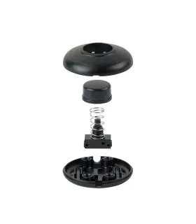 DESIGN LIGHT footswitch round black - 