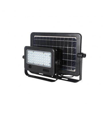 LED floodlight with sensor and separate solar panel