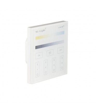 Mi-Light 4-zone CCT adjust smart panel remote controller T2 wall panel mains powered