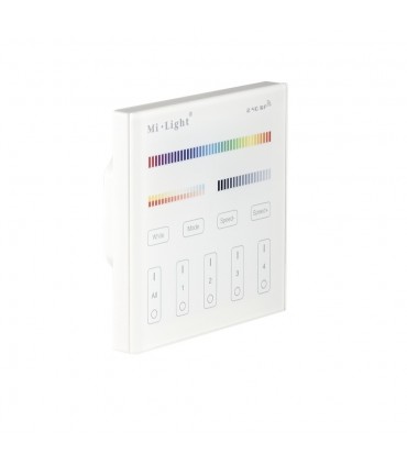 Mi-Light 4-zone RGB+CCT smart panel remote controller T4 wall panel