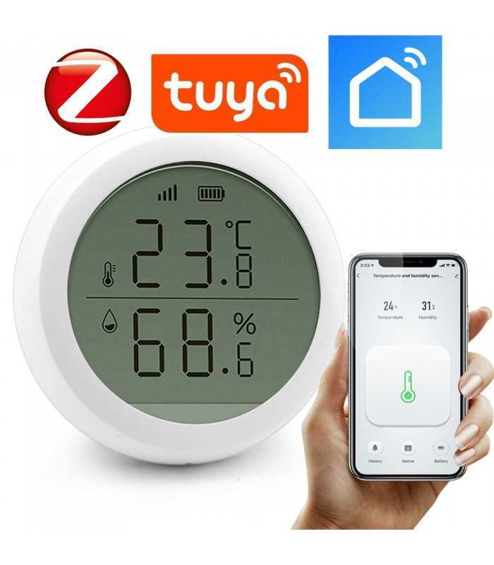 ZigBee v3.0 Tuya Smart Life LCD humidity temperature sensor - 