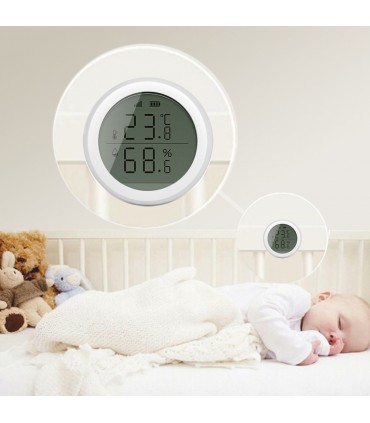 ZigBee v3.0 Tuya Smart Life LCD humidity temperature sensor - 