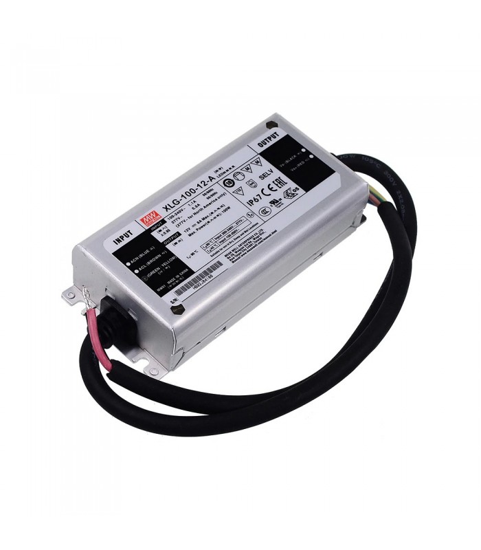 Mean Well hermetic LED driver XLG-100-12-A 100W 12V IP67 - 