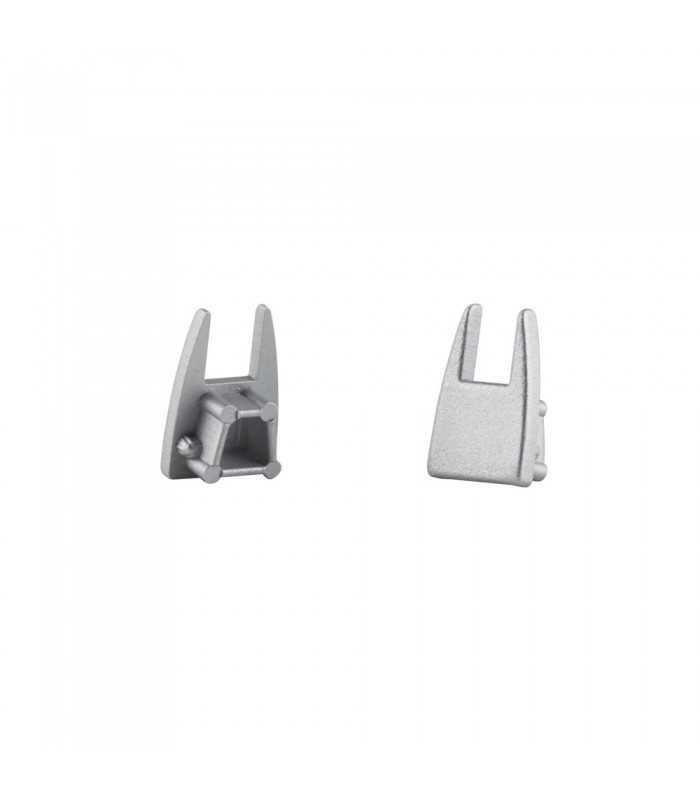 TOPMET aluminium profile MIKRO10 end caps - silver