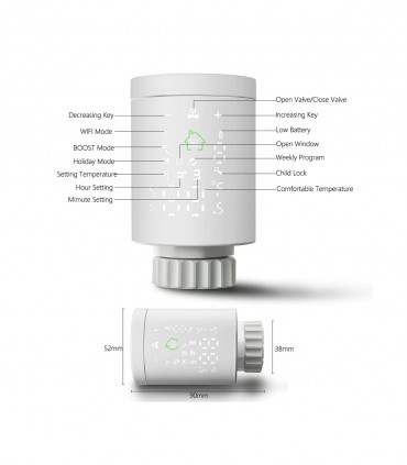 ZigBee Tuya smart radiator valve temperature controller | Future House Store 