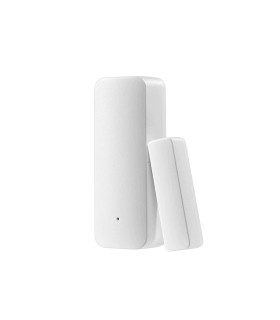 Side view of Tuya Smart Wi-Fi door and window sensor, highlighting its compact size and modern design.