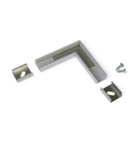 TOPMET aluminium profile corner joiner SLIM8 silver