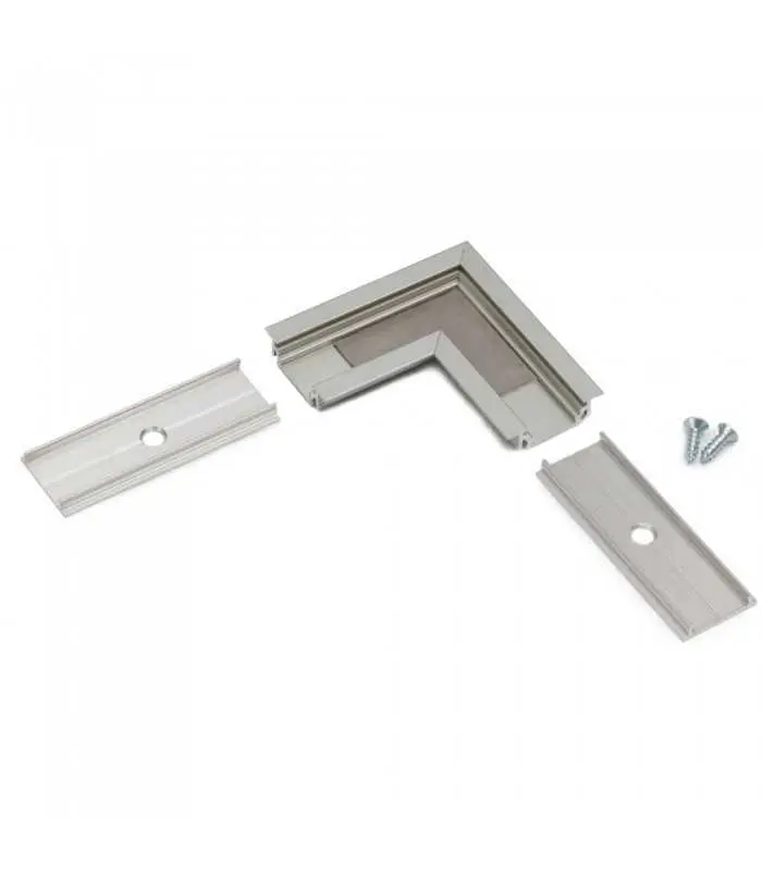 TOPMET aluminium profile corner joiner GROOVE10 silver