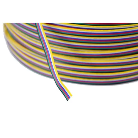 100m reel RGB+CCT 6-core 0.35mm² LED cable | Future House Store