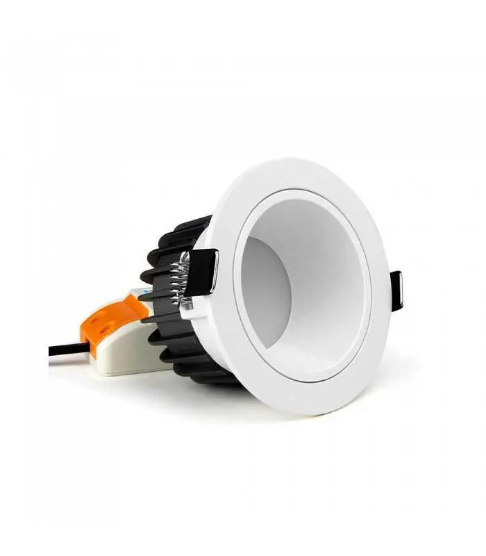 side view of a high-quality ceiling lamp with an LED driver