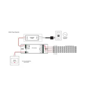 Sunricher single colour 8A 4-channel LED receiver 12-36V SR-2501NEA - 4