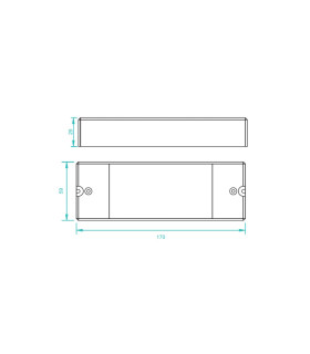 Diagram of SR-2501AC with its dimensions