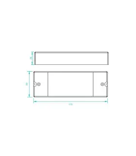 Diagram of SR-2501AC with its dimensions