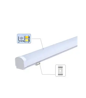 MiBoxer 18W RGB+CCT LED linear light LL1-18 with LED chips and wiring