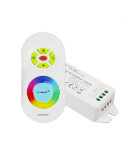 MiBoxer 433MHz RGB LED strip controller FUT042U and remote control, product combination for smart lighting