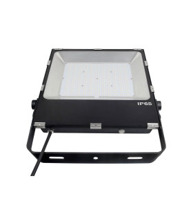 Front view of MiBoxer 200W RGB+CCT LED floodlight with tempered glass cover.